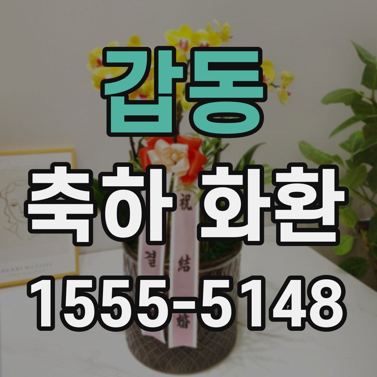 갑동 축하 화환