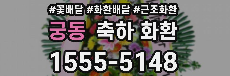 궁동 축하 화환