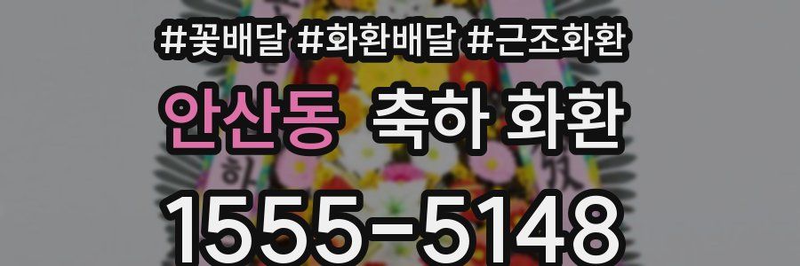 안산동 축하 화환