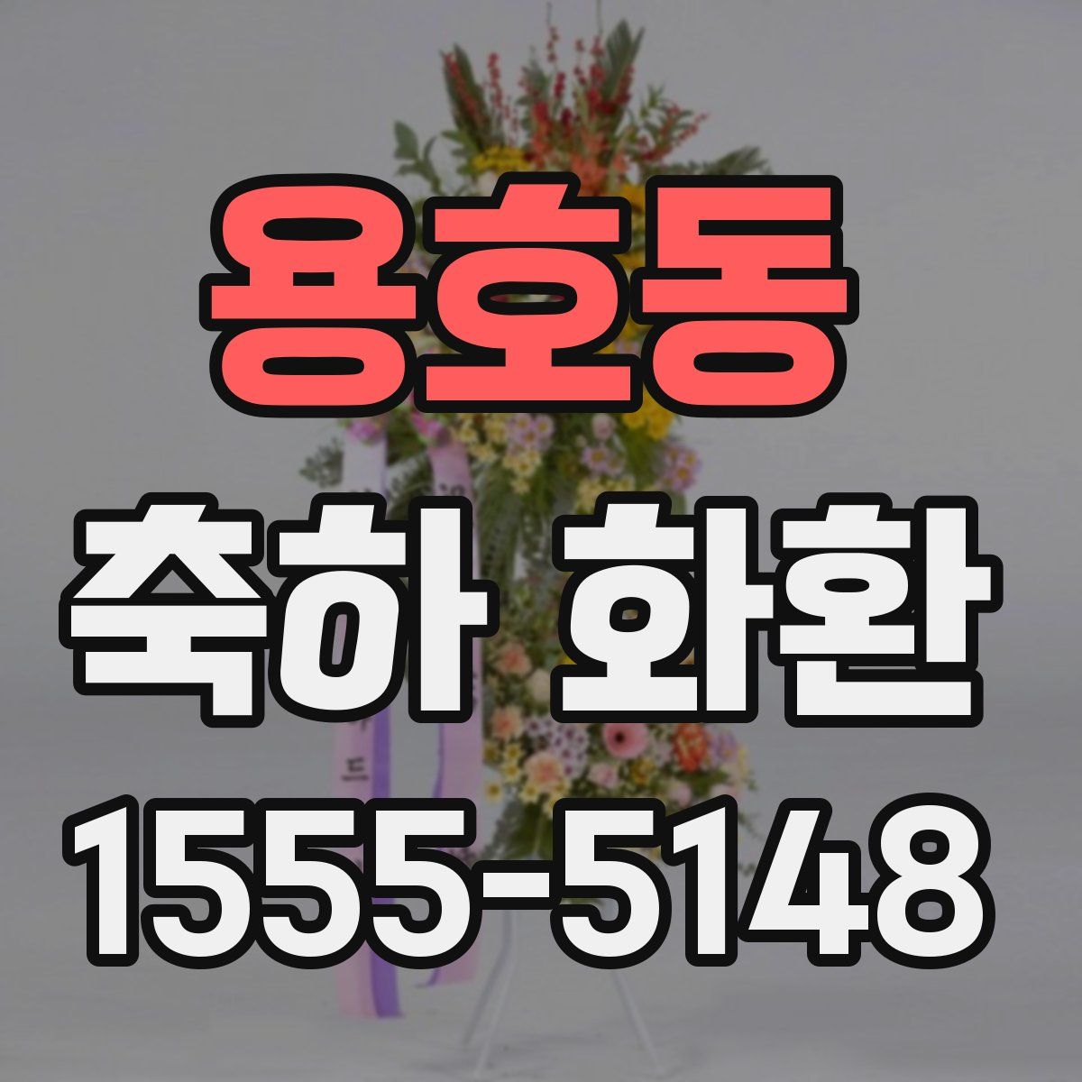용호동 축하 화환
