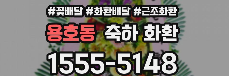 용호동 축하 화환