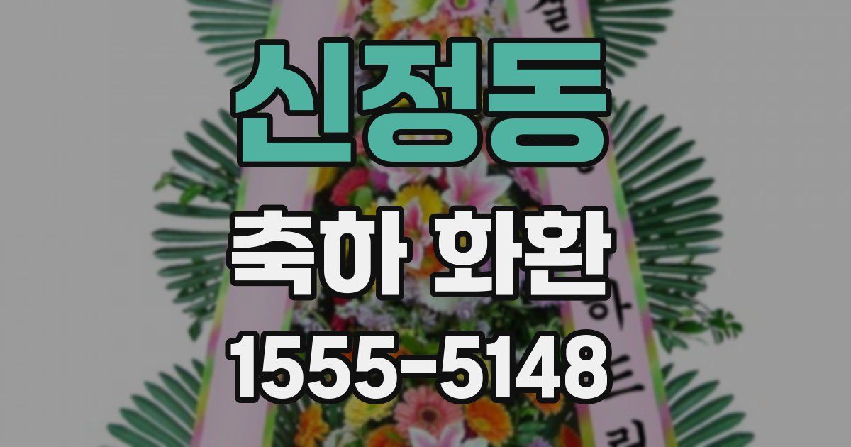 신정동 축하 화환
