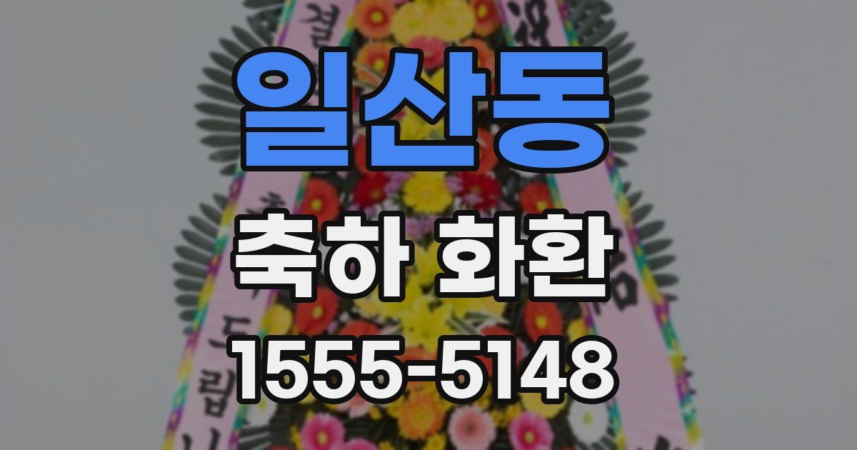 일산동 축하 화환