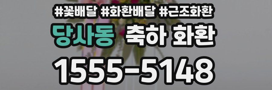 당사동 축하 화환