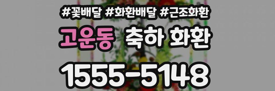고운동 축하 화환
