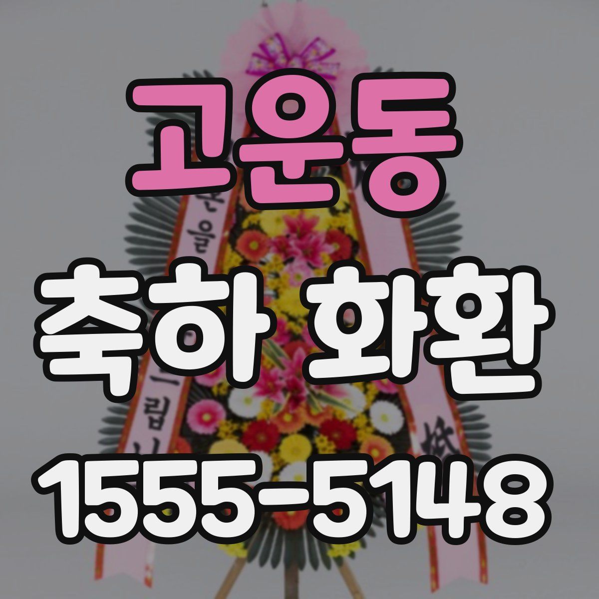 고운동 축하 화환