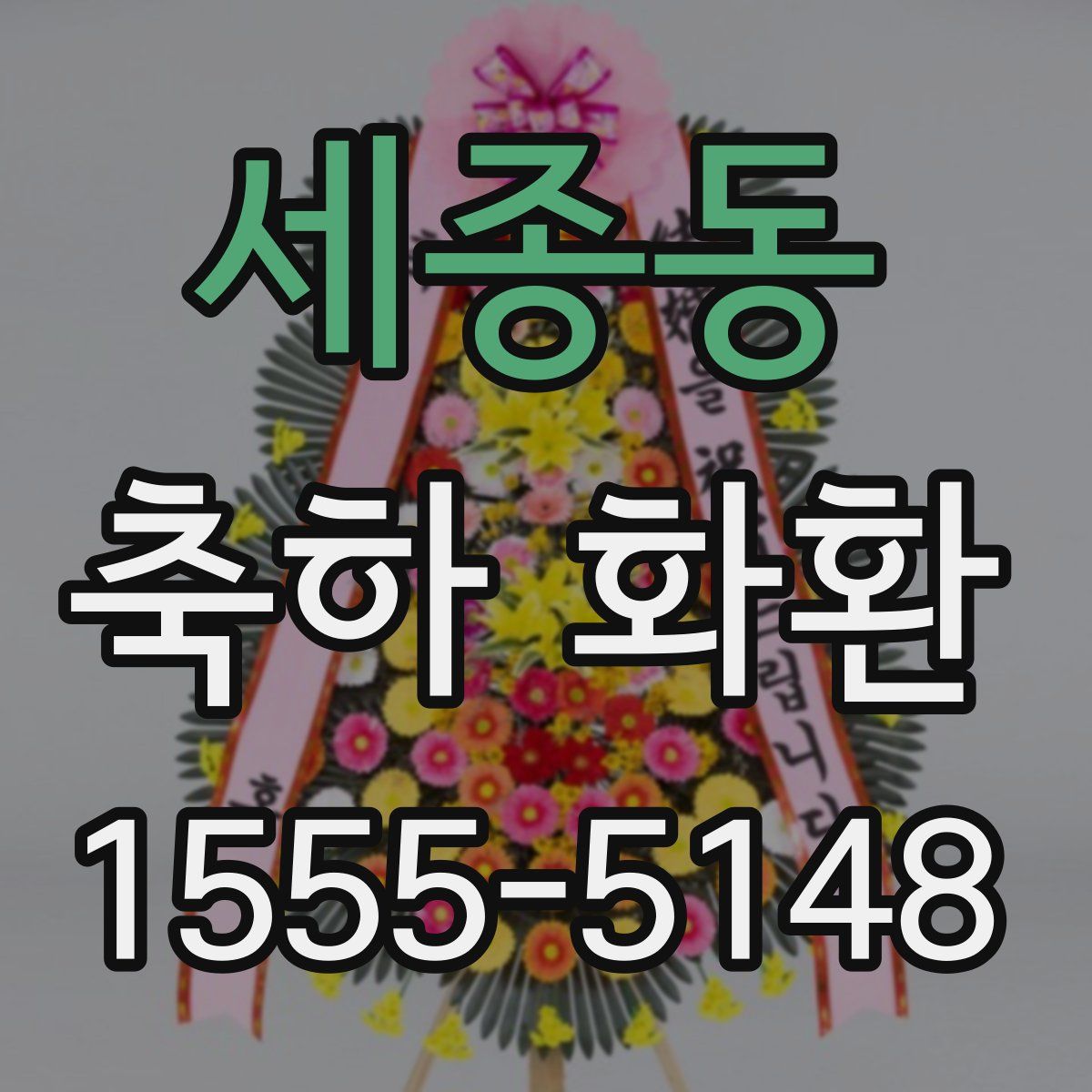 세종동 축하 화환