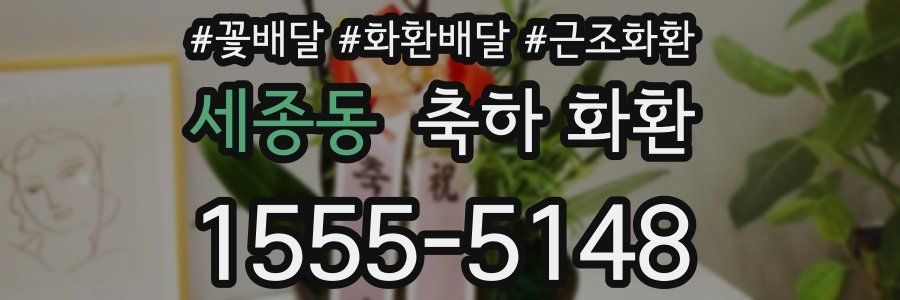 세종동 축하 화환