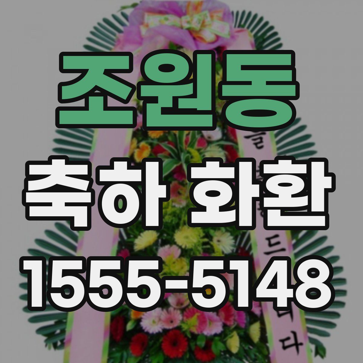 조원동 축하 화환
