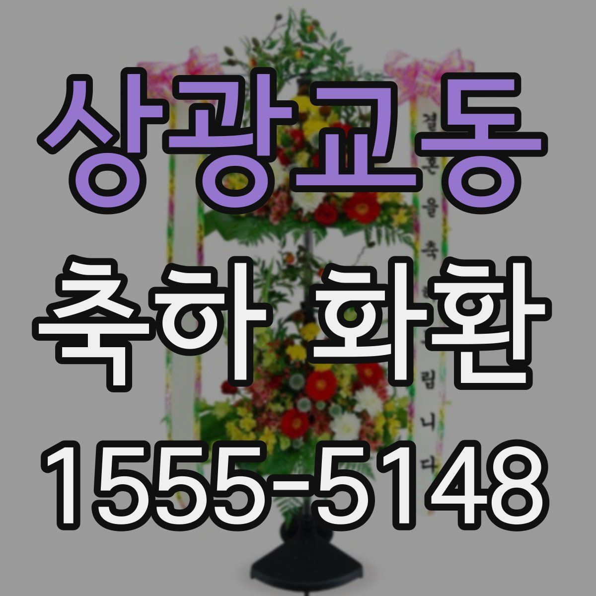 상광교동 축하 화환