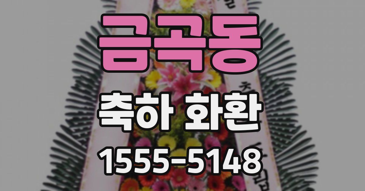 금곡동 축하 화환