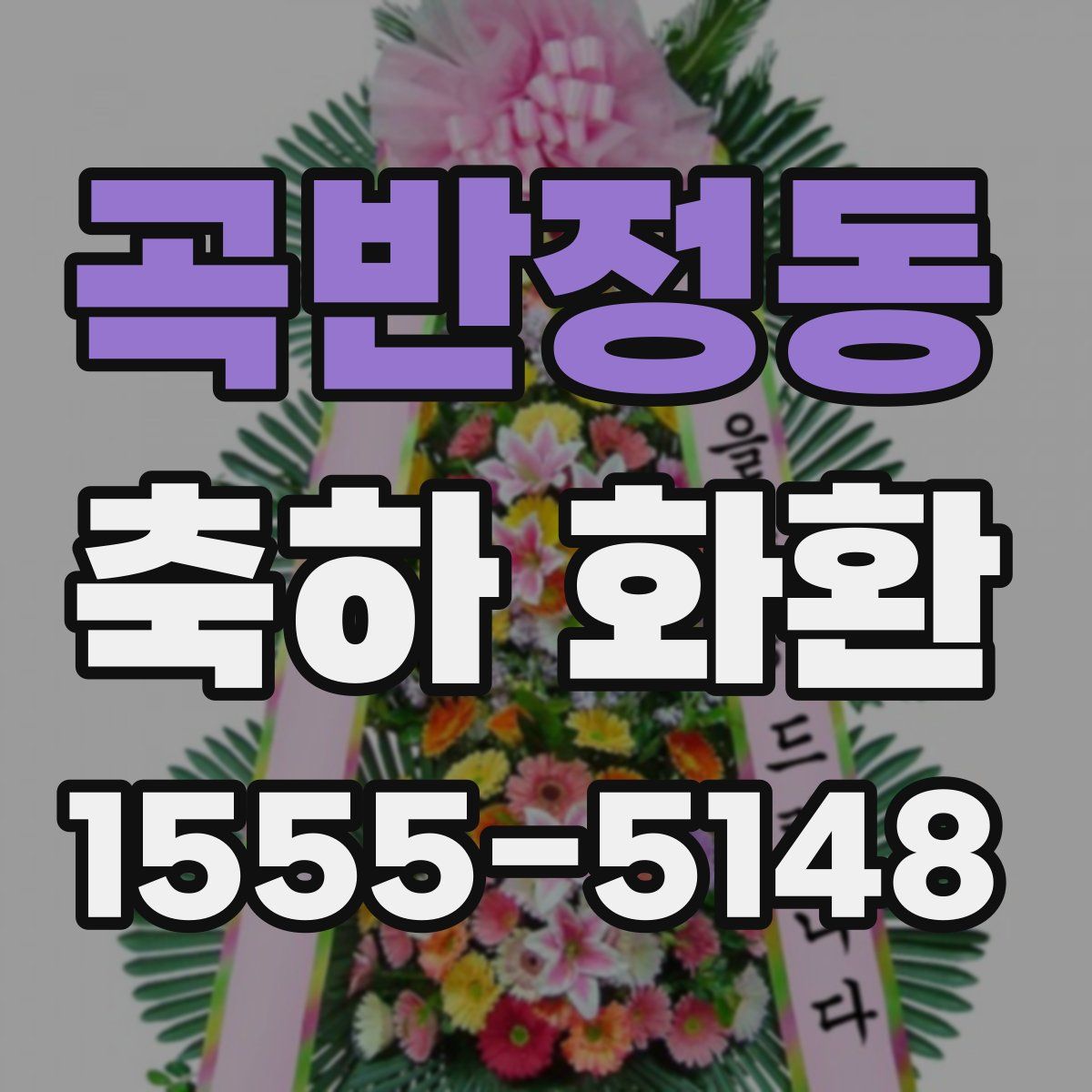 곡반정동 축하 화환