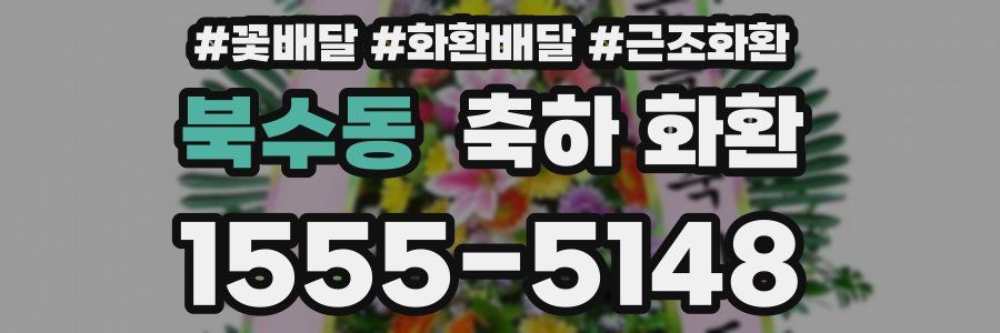 북수동 축하 화환