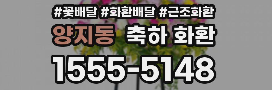 양지동 축하 화환