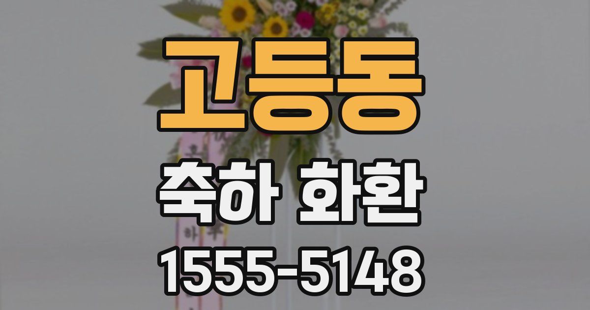 고등동 축하 화환