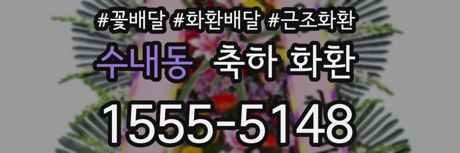 수내동 축하 화환