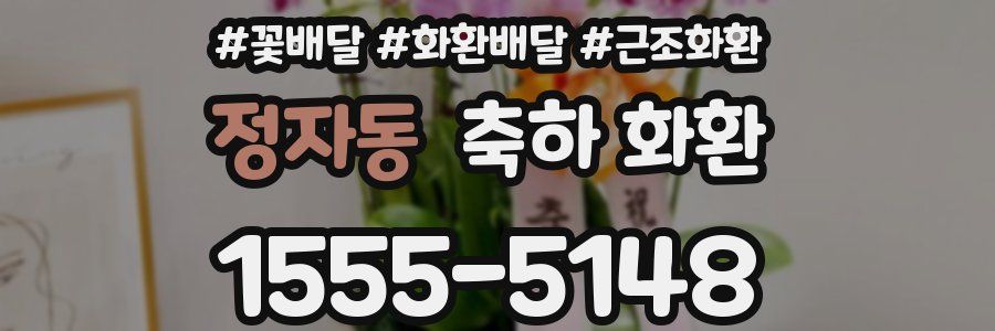 정자동 축하 화환