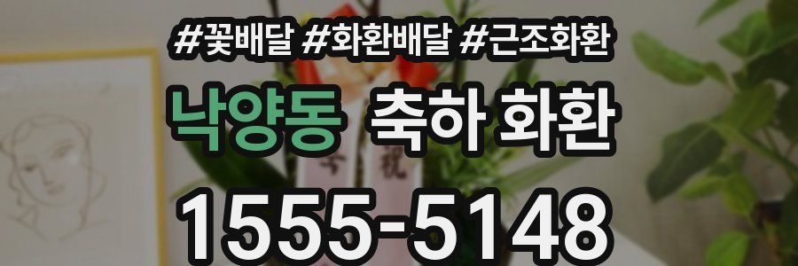 낙양동 축하 화환