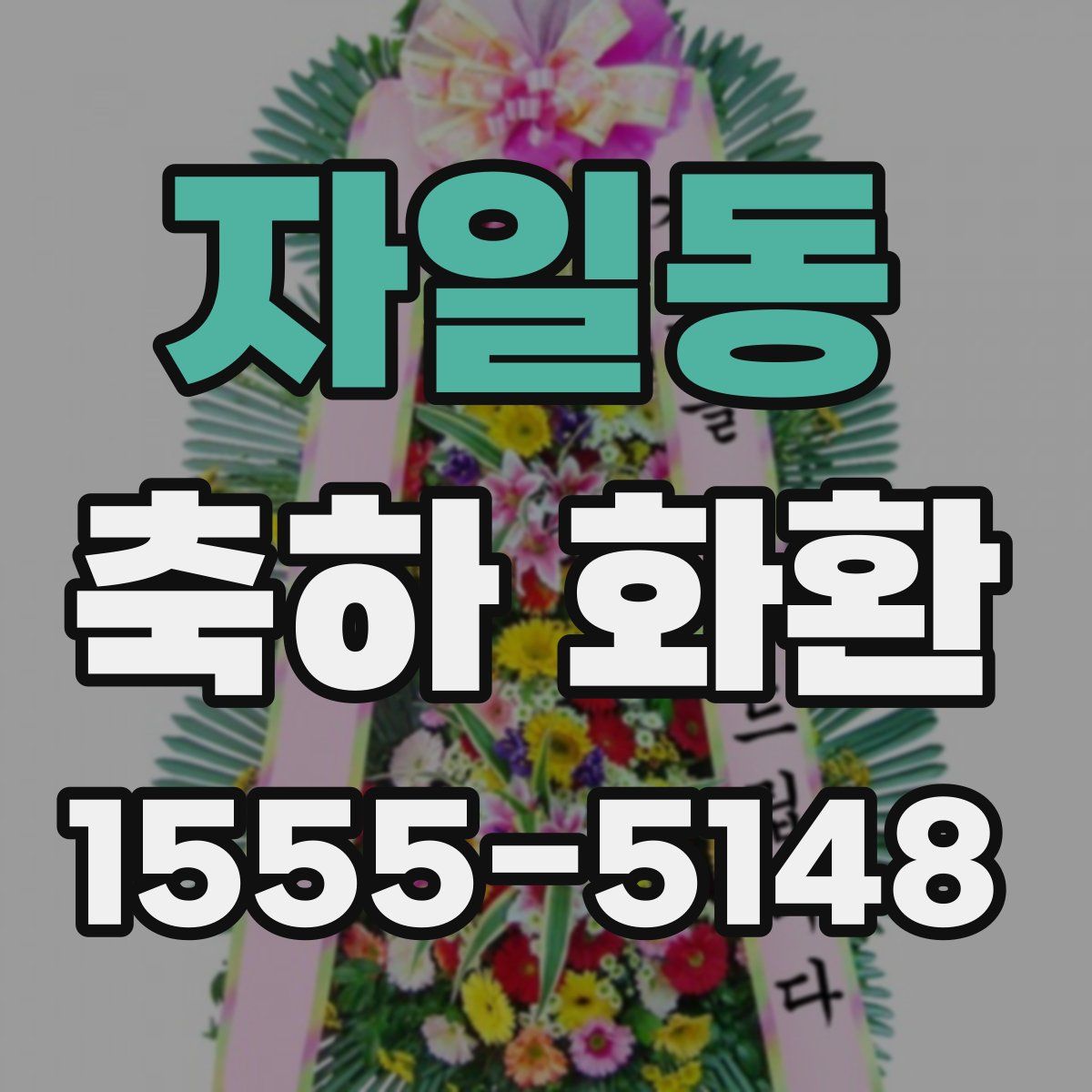 자일동 축하 화환