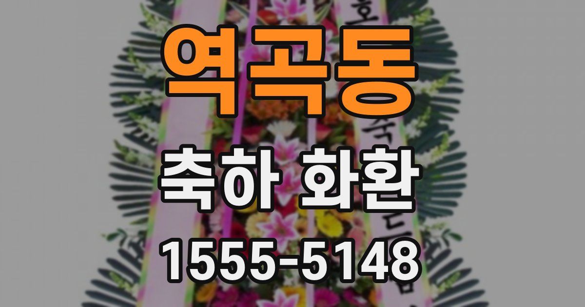 역곡동 축하 화환