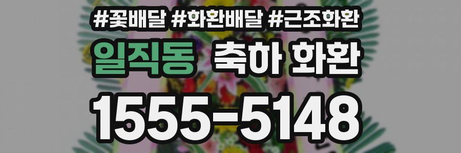 일직동 축하 화환