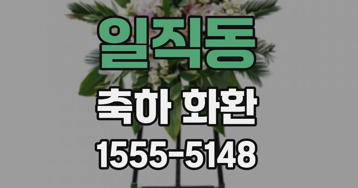 일직동 축하 화환