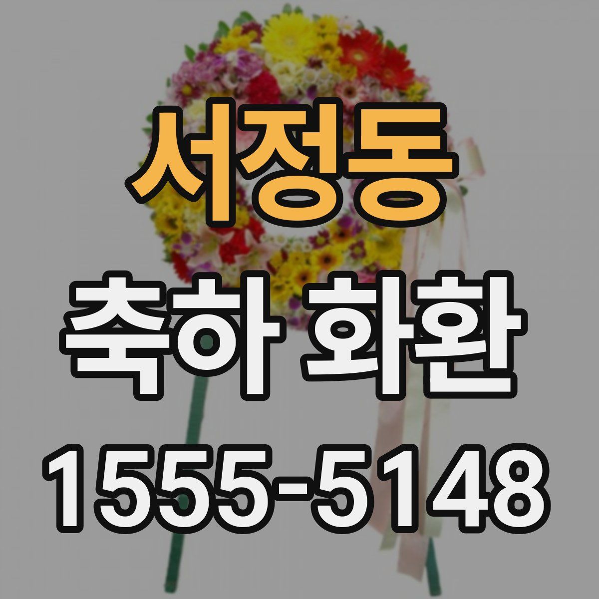 서정동 축하 화환