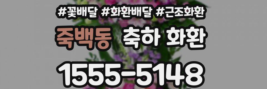 죽백동 축하 화환