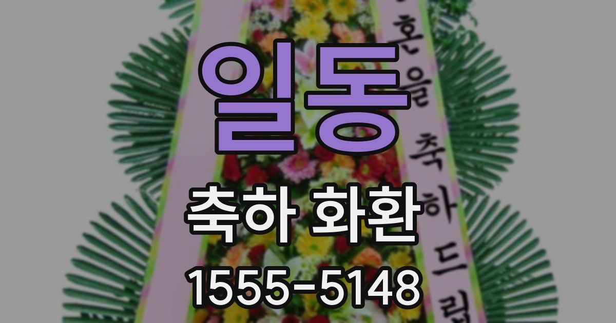 일동 축하 화환