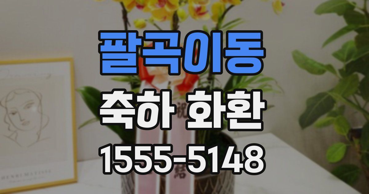 팔곡이동 축하 화환