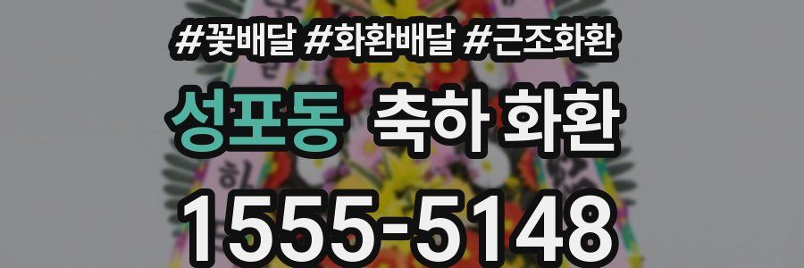 성포동 축하 화환