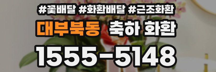 대부북동 축하 화환