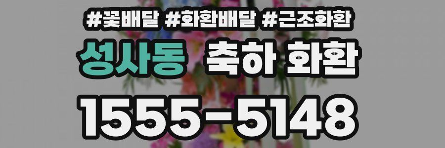성사동 축하 화환