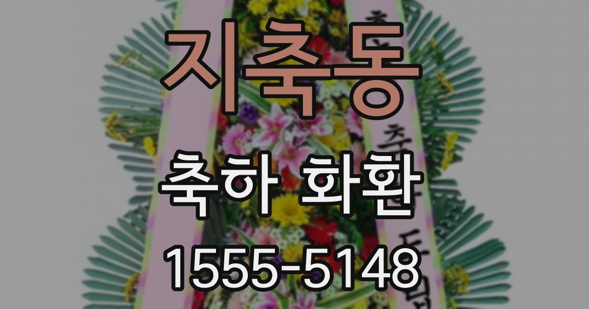 지축동 축하 화환
