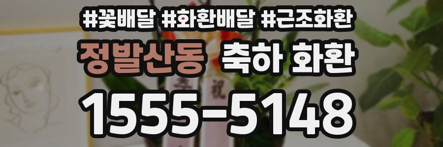 정발산동 축하 화환