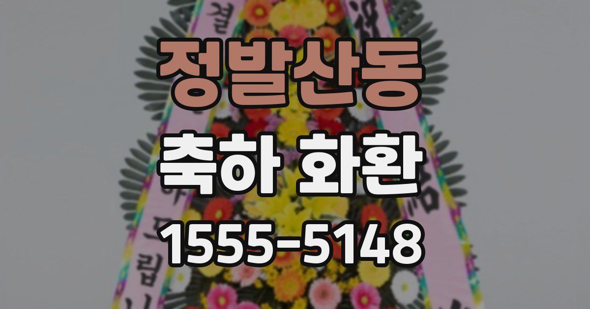 정발산동 축하 화환