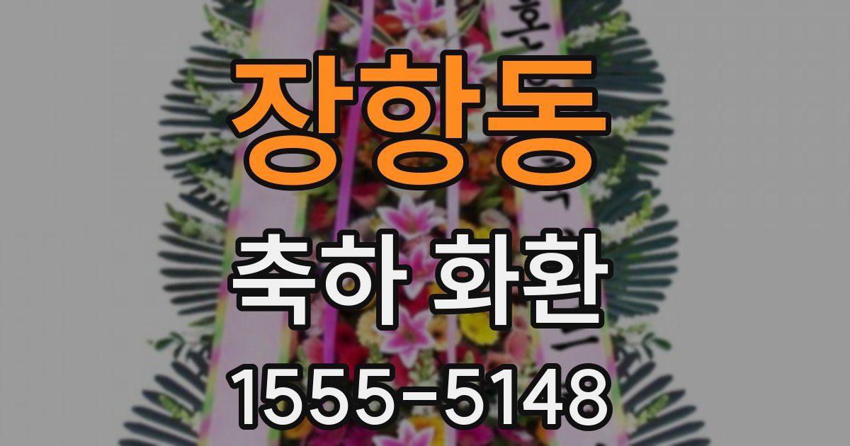 장항동 축하 화환