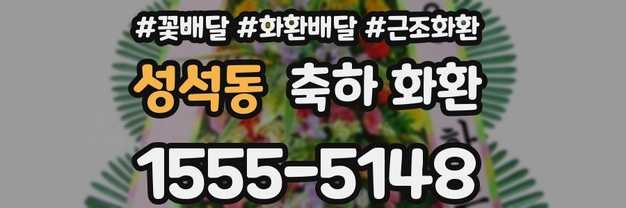 성석동 축하 화환