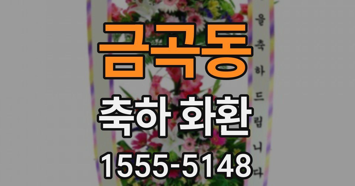 금곡동 축하 화환