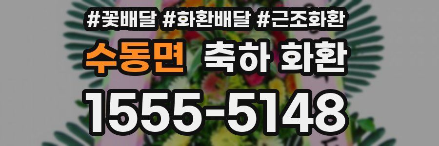 수동면 축하 화환