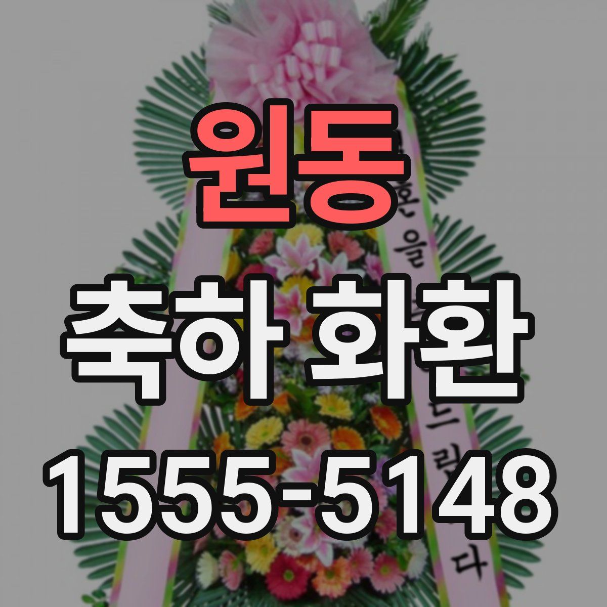 원동 축하 화환
