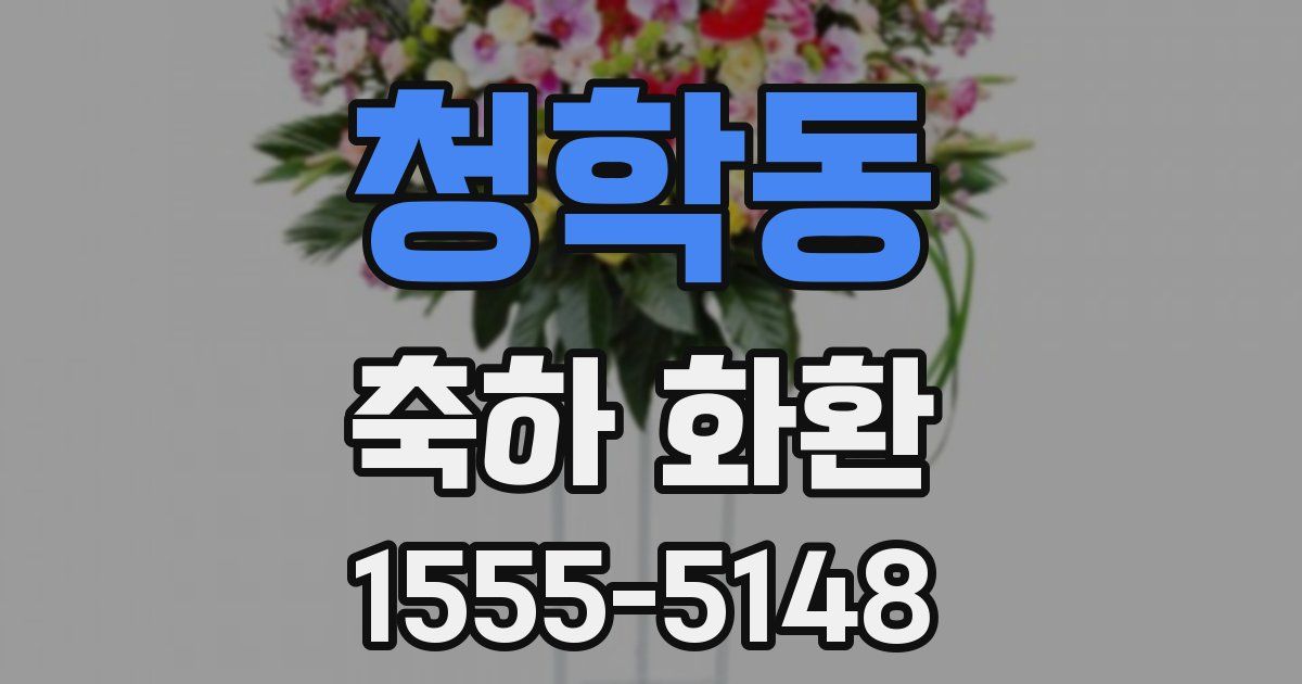 청학동 축하 화환