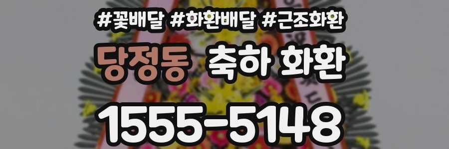 당정동 축하 화환