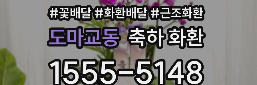 도마교동 축하 화환