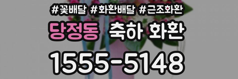 당정동 축하 화환