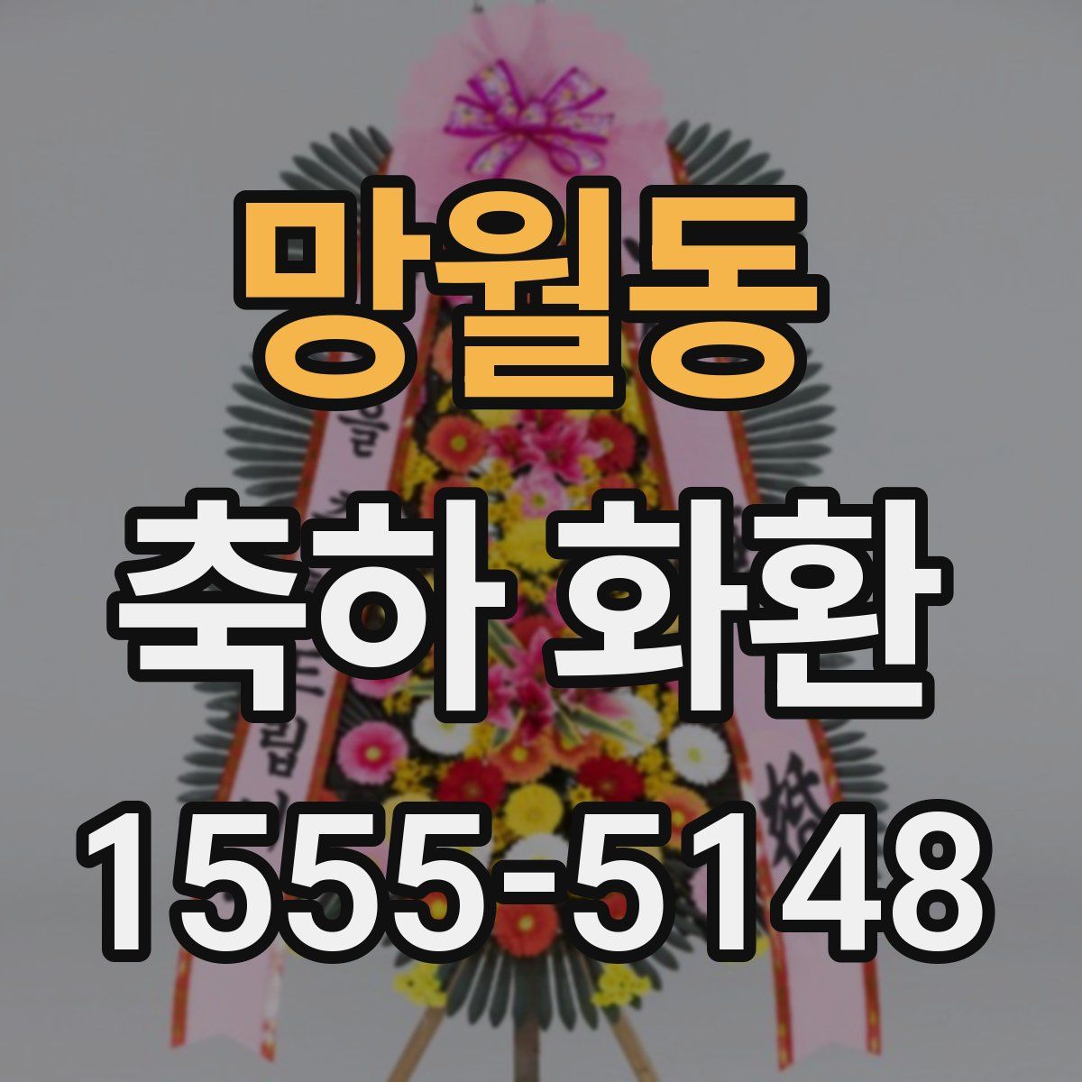 망월동 축하 화환