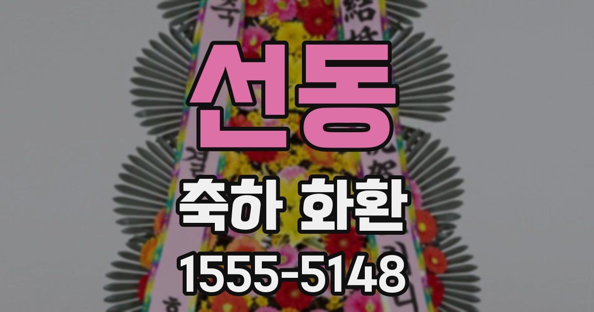 선동 축하 화환
