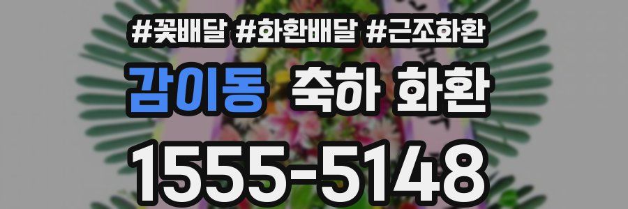 감이동 축하 화환