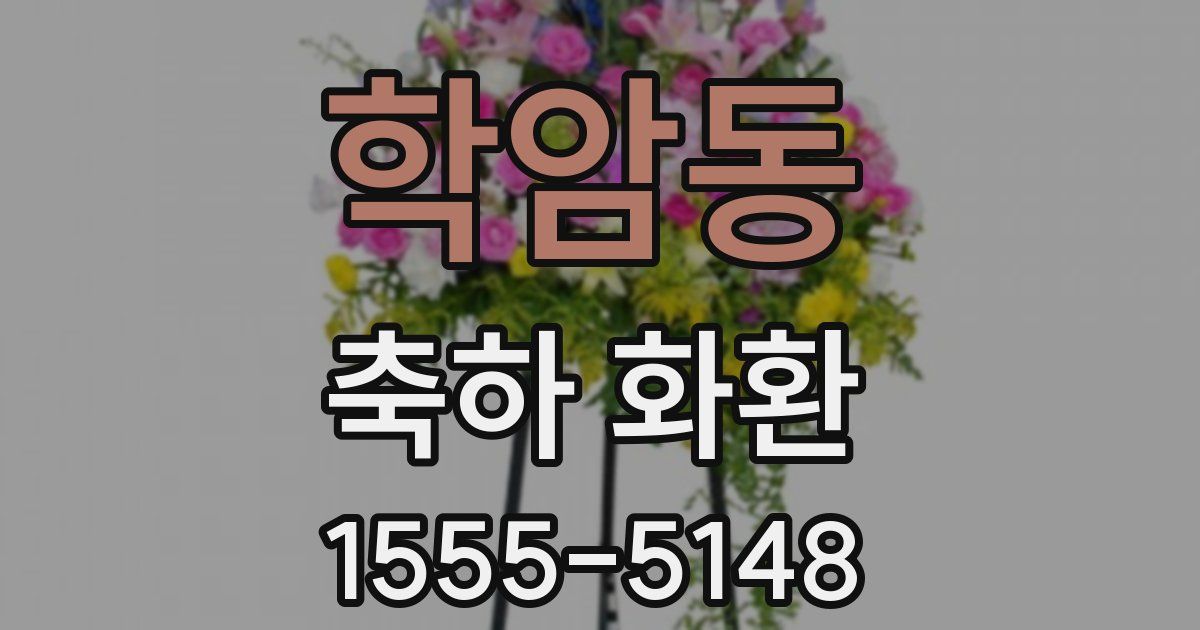 학암동 축하 화환