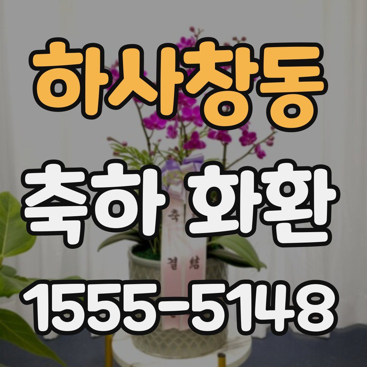 하사창동 축하 화환